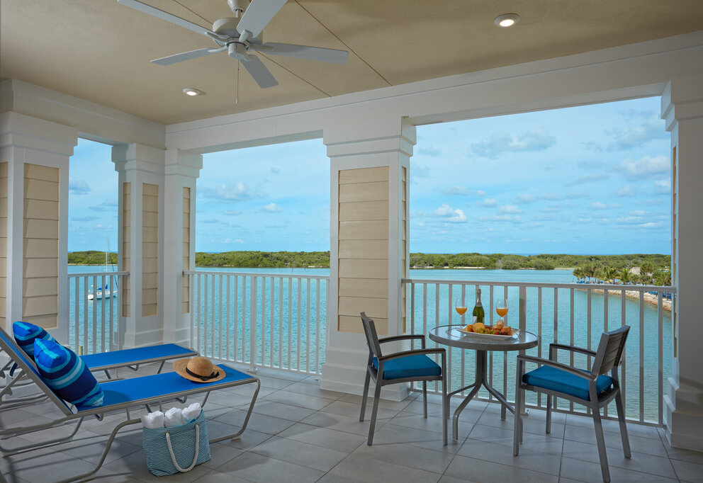 furnished balcony at our jupiter beach hotel